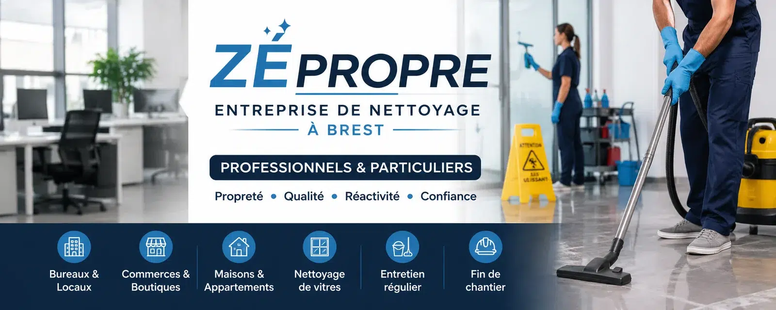 Zépropre à Brest Zépropre – Entreprise de nettoyage professionnelle à Brest